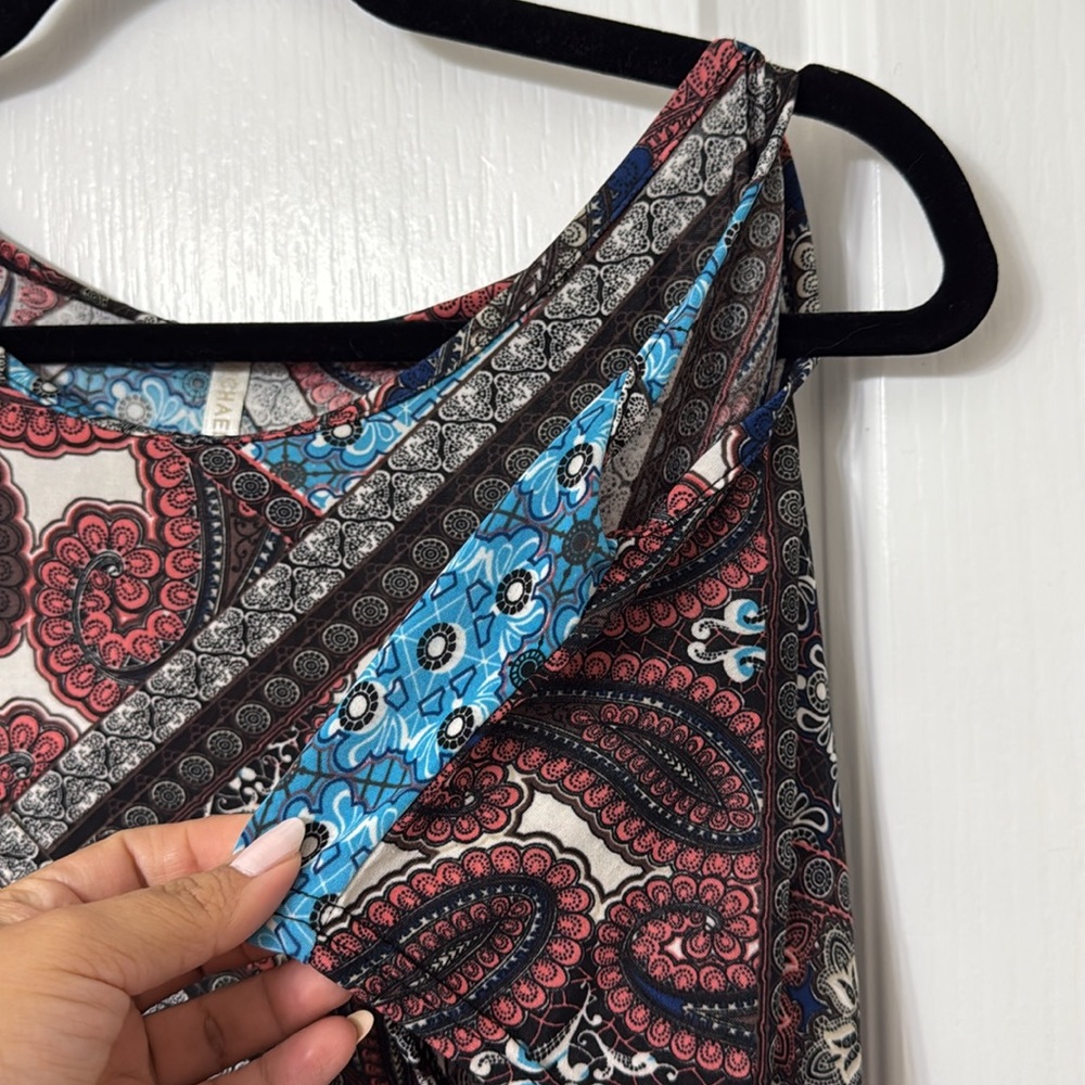Michael F. cold shoulder paisley top size M - Picture 4 of 7